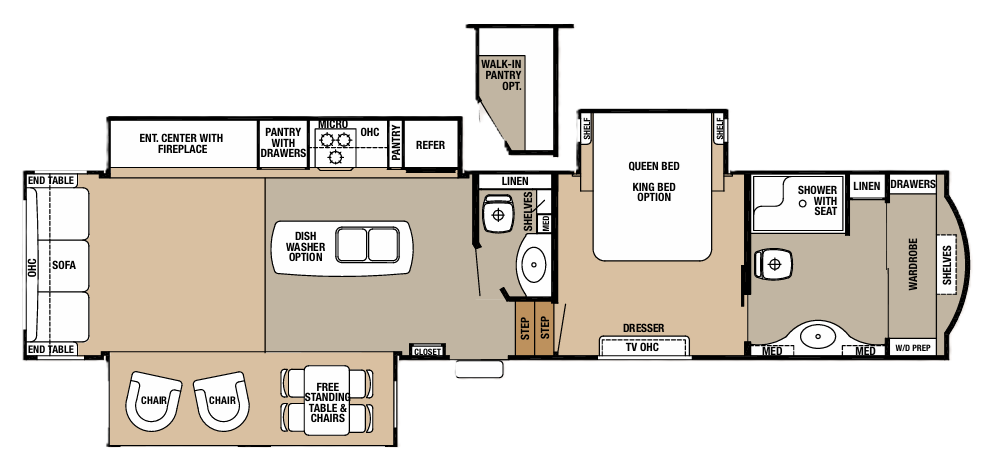 View 2016 Forest River Cedar Creek Hathaway Edition 38FB2 complete specs and manufacturer brochures