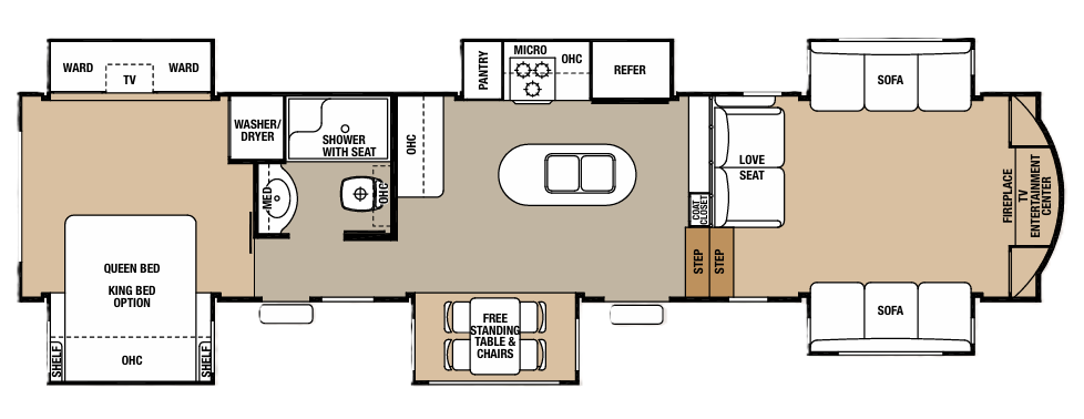 View 2016 Forest River Cedar Creek Hathaway Edition 38FL6 complete specs and manufacturer brochures