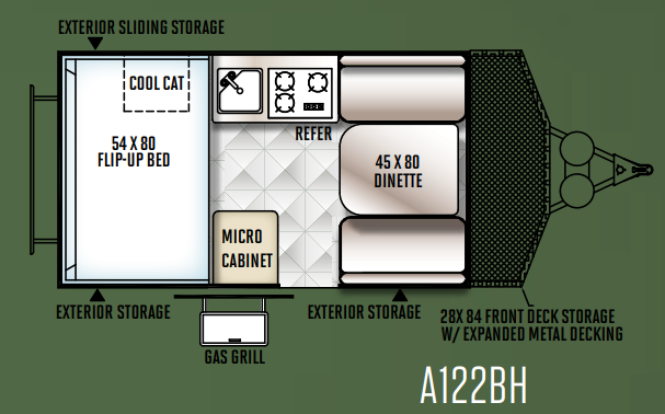View 2016 Forest River Rockwood Hard Side A122BH complete specs and manufacturer brochures