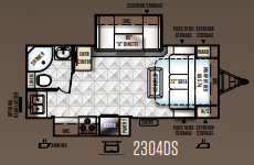 View 2016 Forest River Rockwood Ultra Lite 2304DS complete specs and manufacturer brochures