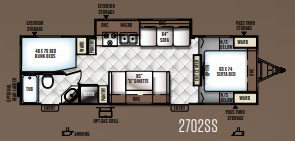 View 2016 Forest River Rockwood Ultra Lite 2702SS complete specs and manufacturer brochures