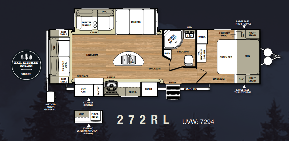 View 2016 Forest River Salem Hemisphere Lite 272RL complete specs and manufacturer brochures