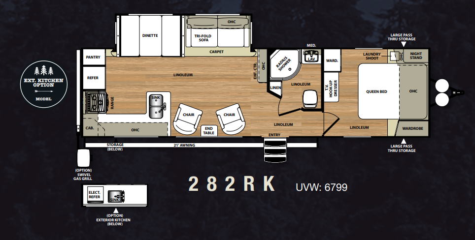View 2016 Forest River Salem Hemisphere Lite 282RK complete specs and manufacturer brochures