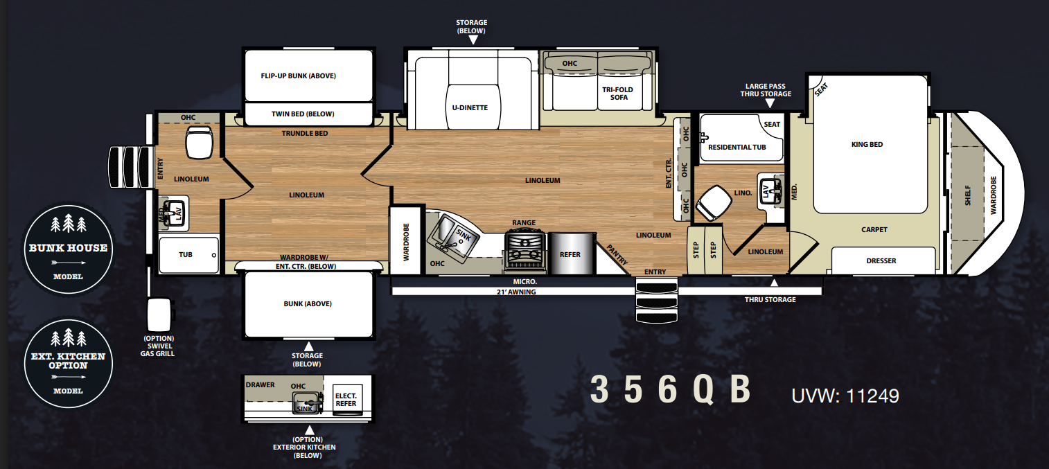 View 2016 Forest River Salem Hemisphere Lite 356QB complete specs and manufacturer brochures