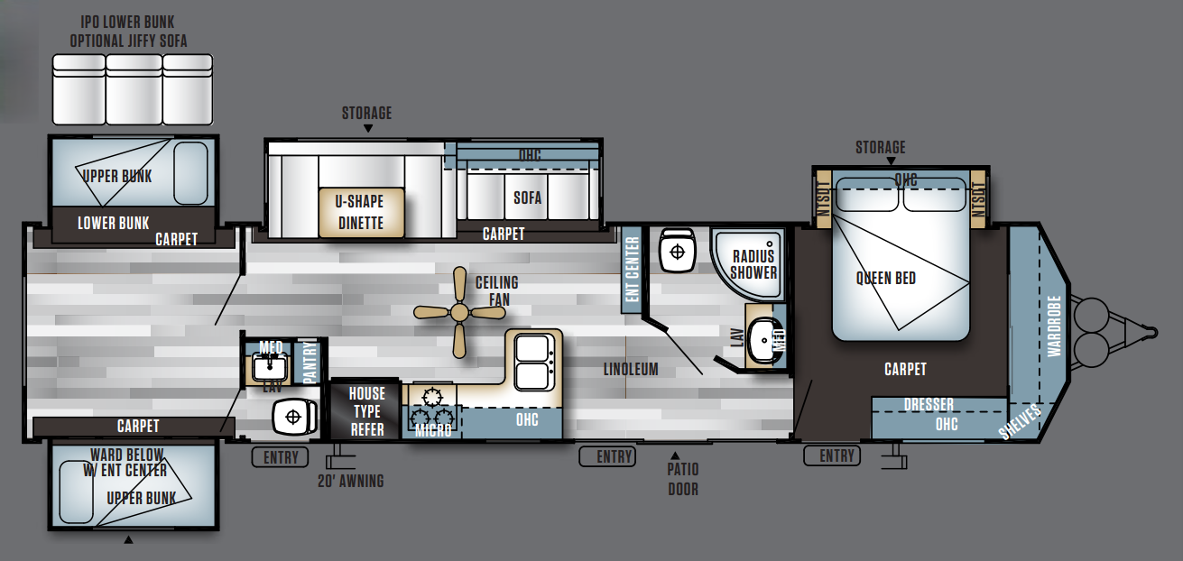 View 2016 Forest River Salem Villa 402QBQ complete specs and manufacturer brochures