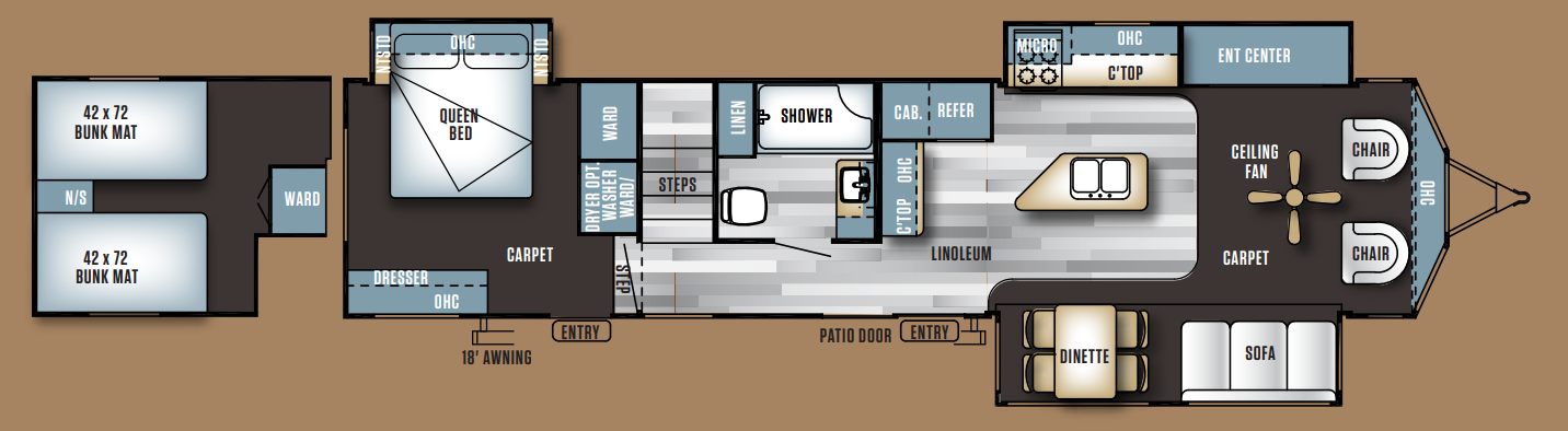 View 2016 Forest River Salem Villa Estate 4092BFL complete specs and manufacturer brochures