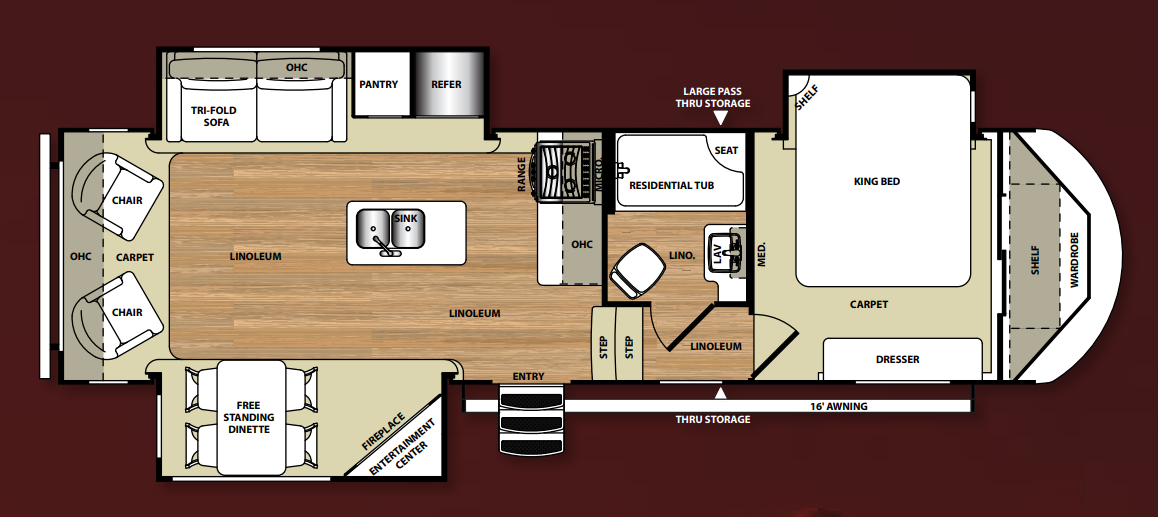 View 2016 Forest River Wildwood Heritage Glen Lite 286RL complete specs and manufacturer brochures