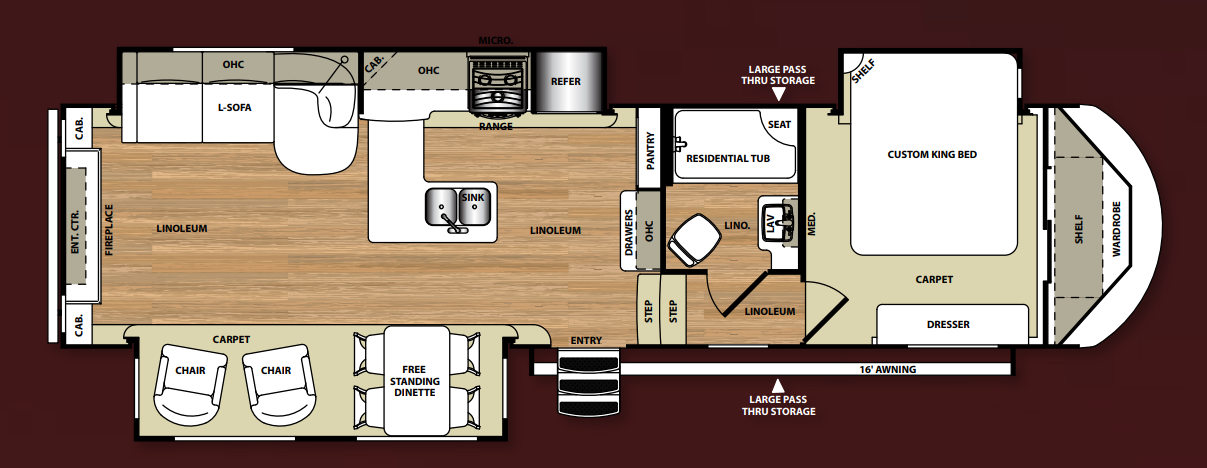 View 2016 Forest River Wildwood Heritage Glen Lite 327RE complete specs and manufacturer brochures