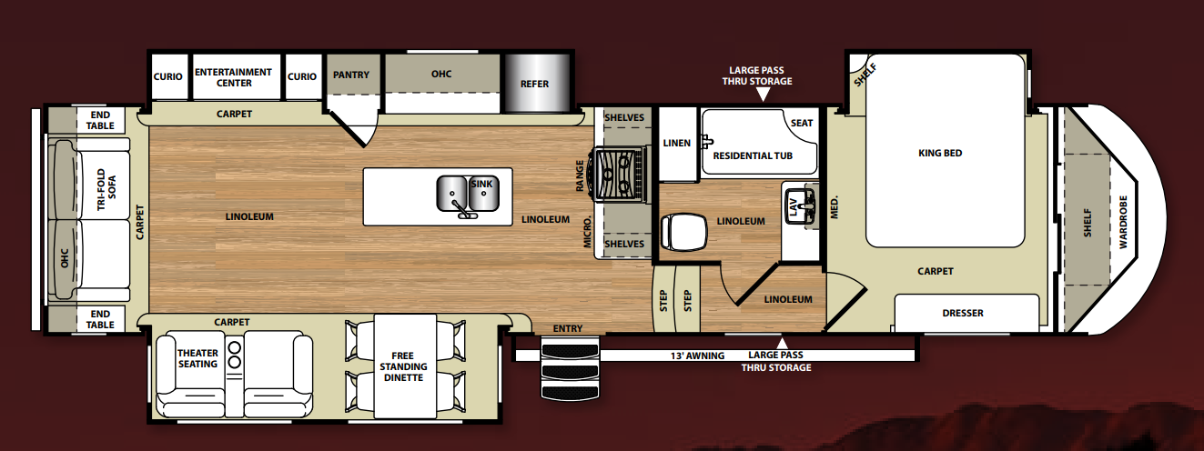 View 2016 Forest River Wildwood Heritage Glen Lite 337BAR complete specs and manufacturer brochures