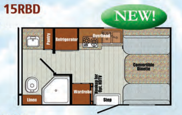 View 2016 Gulf Stream Vista Cruiser 15RBD complete specs and manufacturer brochures