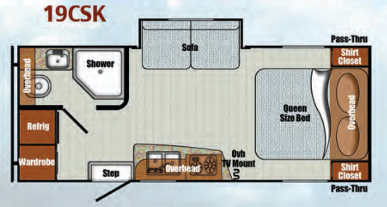 View 2016 Gulf Stream Vista Cruiser 19CSK complete specs and manufacturer brochures