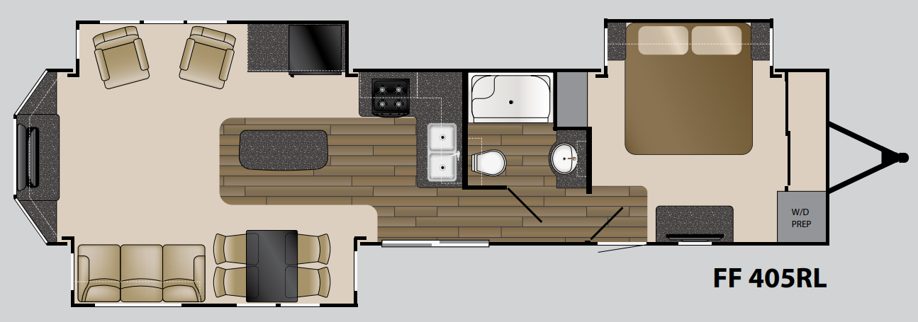 View 2016 Heartland Fairfield 405 RL complete specs and manufacturer brochures