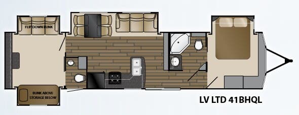 View 2016 Heartland Lakeview Limited LTD 41 BHQL complete specs and manufacturer brochures