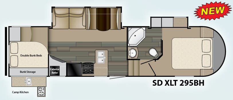 View 2016 Heartland Sundance XLT 295 BH complete specs and manufacturer brochures