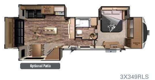 View 2016 Highland Ridge Open Range 3X 3X349RLS complete specs and manufacturer brochures