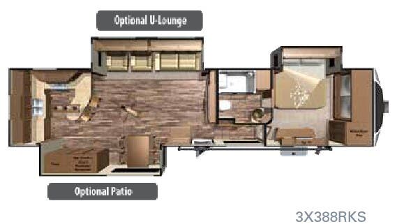 View 2016 Highland Ridge Open Range 3X 3X388RKS complete specs and manufacturer brochures