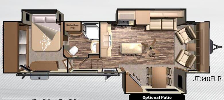 View 2016 Highland Ridge Open Range Journeyer JT340FLR complete specs and manufacturer brochures