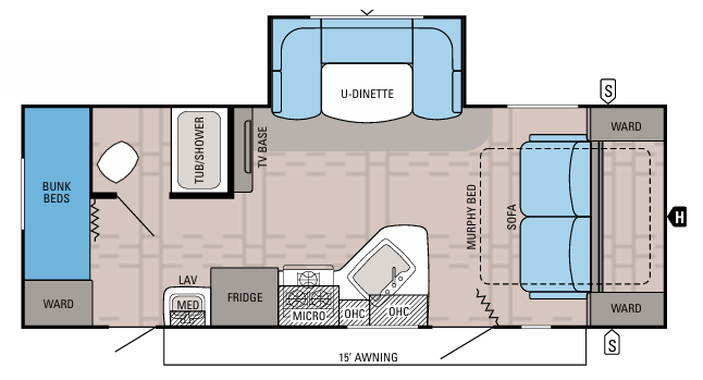 View 2016 Jayco Jay Feather 23BHM complete specs and manufacturer brochures
