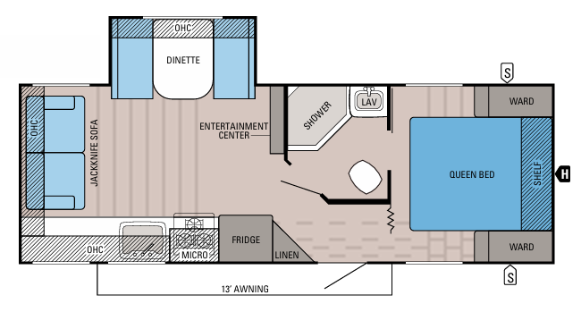 View 2016 Jayco Jay Feather 23RLSW complete specs and manufacturer brochures