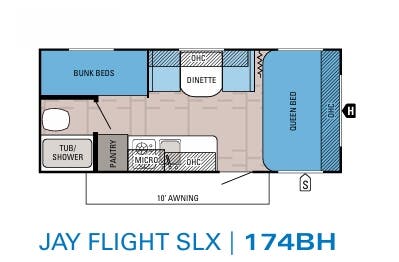 View 2016 Jayco Jay Flight SLX 174BH complete specs and manufacturer brochures