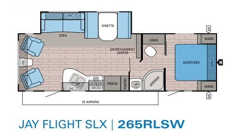 View 2016 Jayco Jay Flight SLX 265RLSW complete specs and manufacturer brochures
