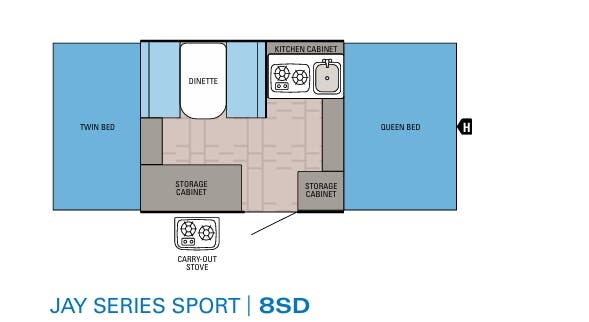 View 2016 Jayco Jay Series Sport 8SD complete specs and manufacturer brochures