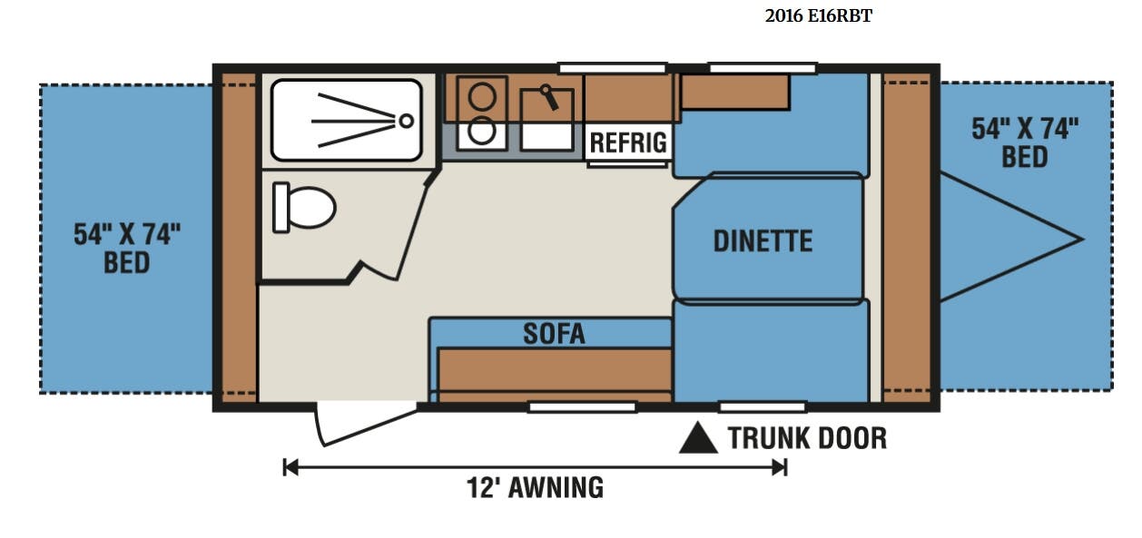 View 2016 K-Z Spree Escape E16RBT complete specs and manufacturer brochures