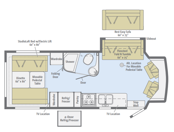 View 2016 Winnebago Aspect 27D complete specs and manufacturer brochures
