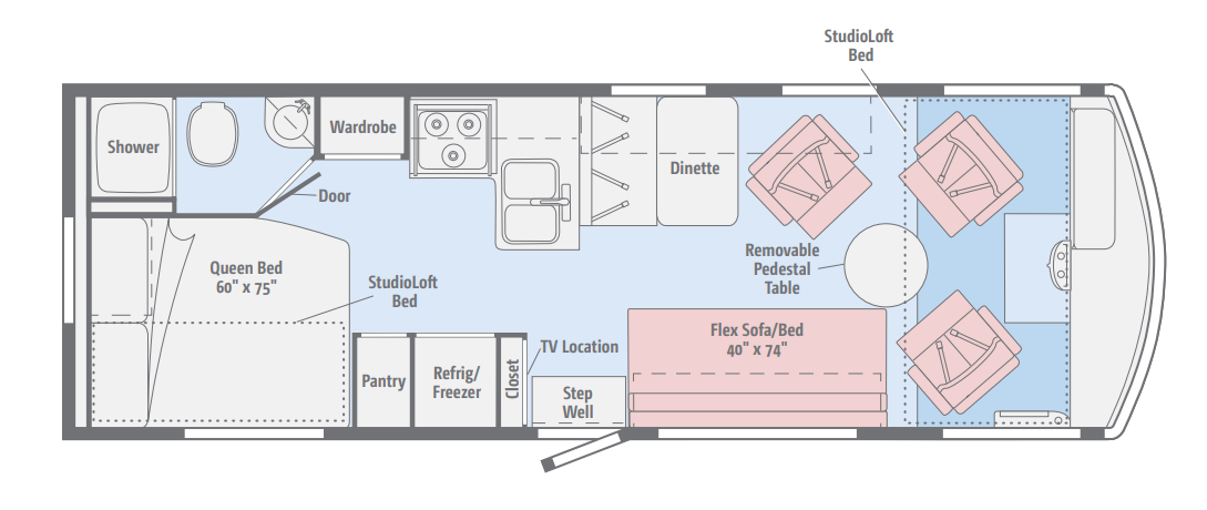 View 2016 Winnebago Brave 26A complete specs and manufacturer brochures