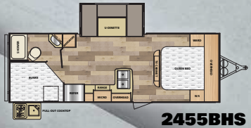 View 2016 Winnebago Minnie 2455BHS complete specs and manufacturer brochures