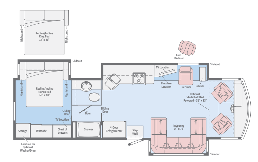 View 2016 Winnebago Sunova 35G complete specs and manufacturer brochures