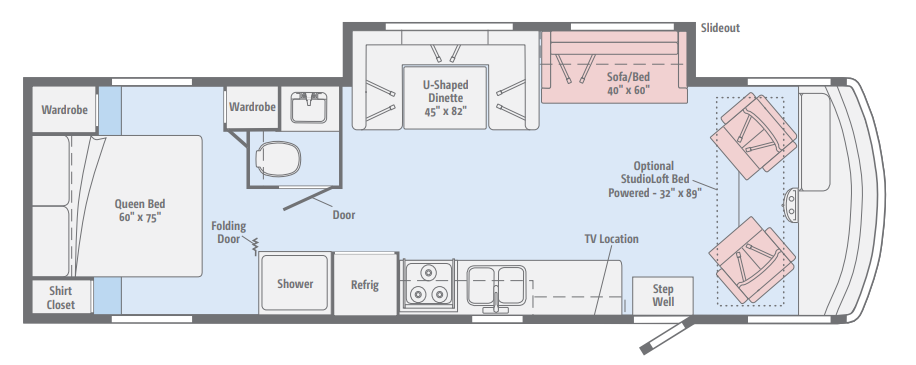 View 2016 Winnebago Vista 31KE complete specs and manufacturer brochures