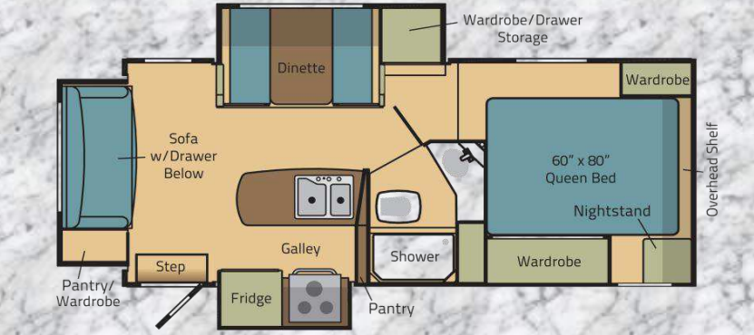 View 2017 Adventurer Eagle Cap 1165 complete specs and manufacturer brochures