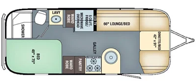 View 2017 Airstream International Serenity 23D complete specs and manufacturer brochures