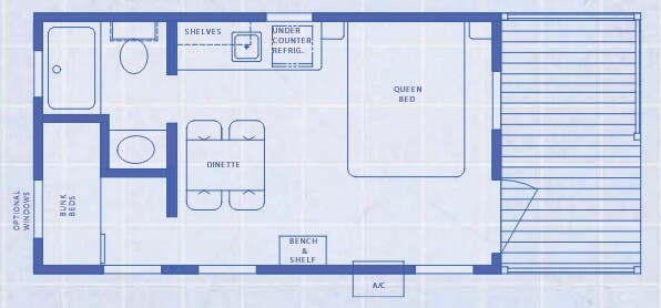 View 2017 Canterbury RV Deluxe Cabins CC-20FP complete specs and manufacturer brochures