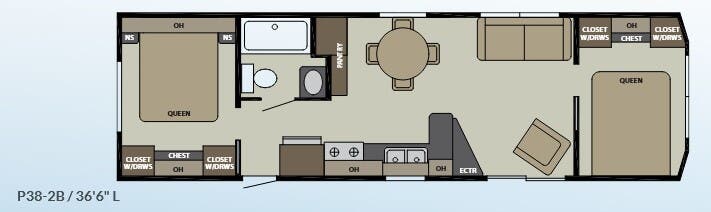 View 2017 Canterbury RV Parkvue P38-2B complete specs and manufacturer brochures