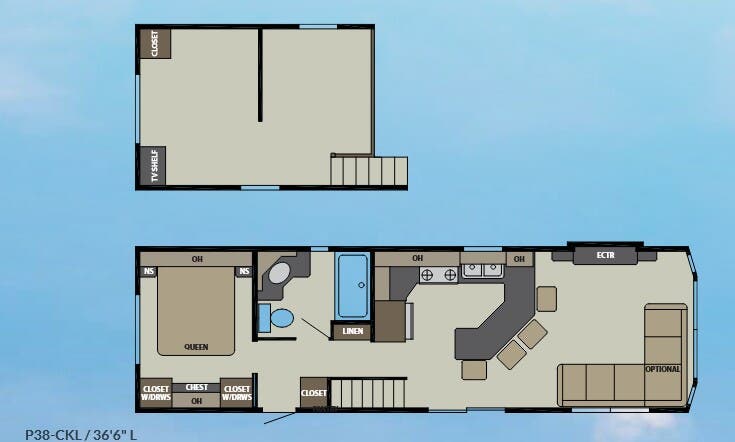 View 2017 Canterbury RV Parkvue P38-CKL complete specs and manufacturer brochures