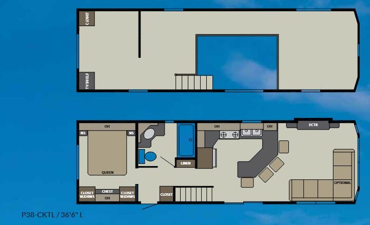 View 2017 Canterbury RV Parkvue P38-CKTL complete specs and manufacturer brochures