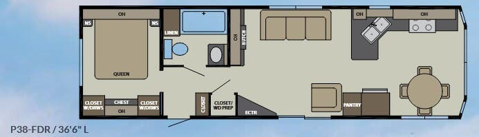 View 2017 Canterbury RV Parkvue P38-FDR complete specs and manufacturer brochures