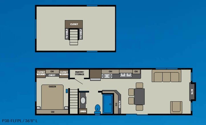 View 2017 Canterbury RV Parkvue P38-FLFPL complete specs and manufacturer brochures