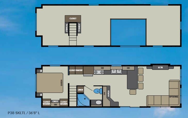 View 2017 Canterbury RV Parkvue P38-SKLTL complete specs and manufacturer brochures