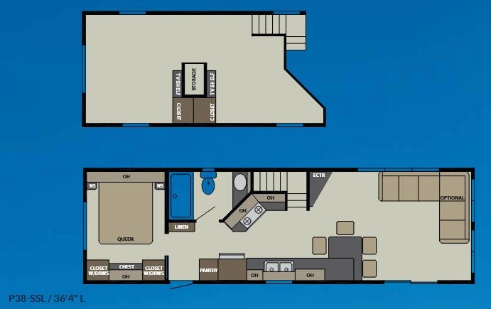 View 2017 Canterbury RV Parkvue P38-SSL complete specs and manufacturer brochures