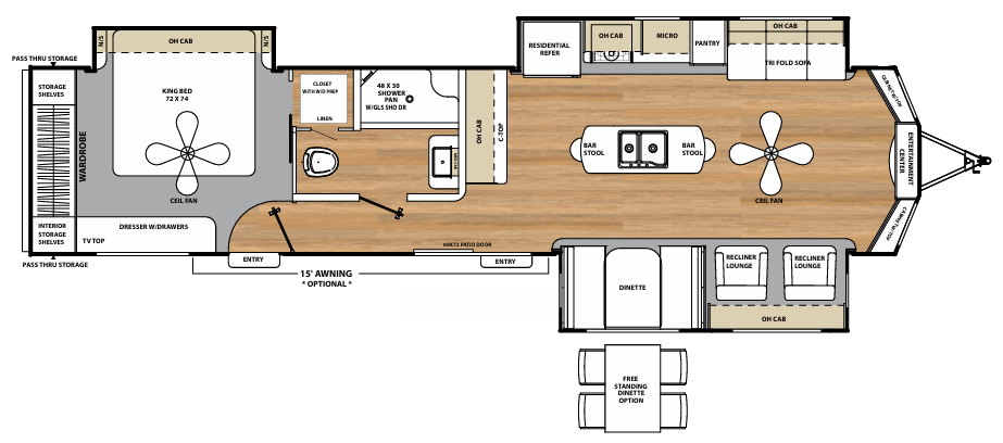 View 2017 Coachmen Catalina Destination 39MKTS complete specs and manufacturer brochures