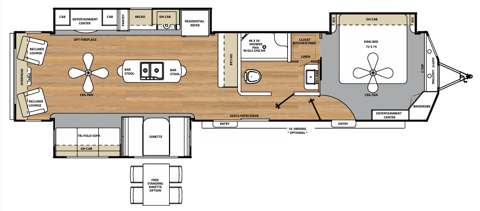 View 2017 Coachmen Catalina Destination 39RLTS complete specs and manufacturer brochures