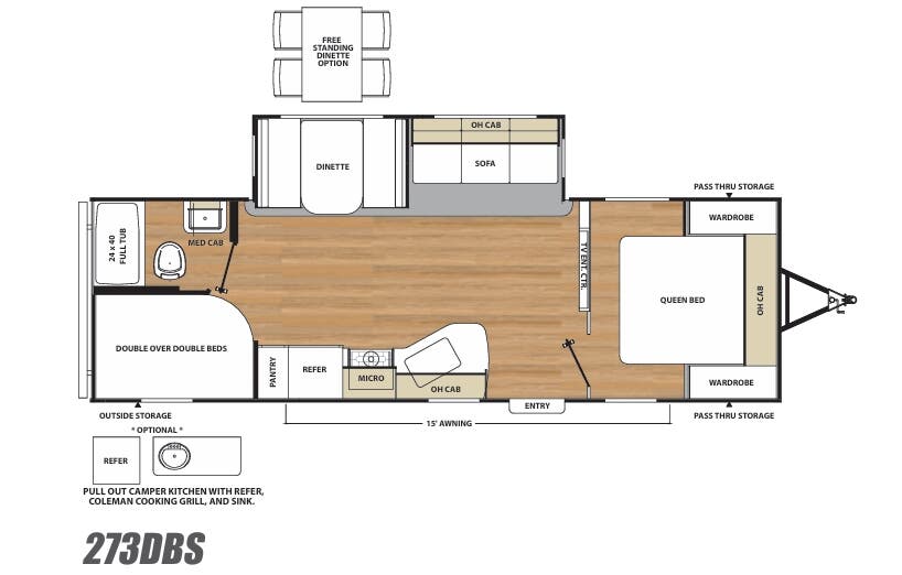 View 2017 Coachmen Catalina Legacy Edition 273DBS complete specs and manufacturer brochures