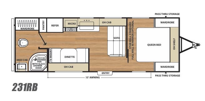 View 2017 Coachmen Catalina SBX 231RB complete specs and manufacturer brochures