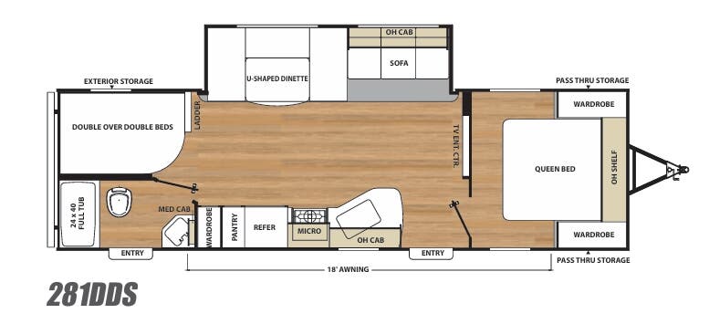 View 2017 Coachmen Catalina SBX 281DDS complete specs and manufacturer brochures