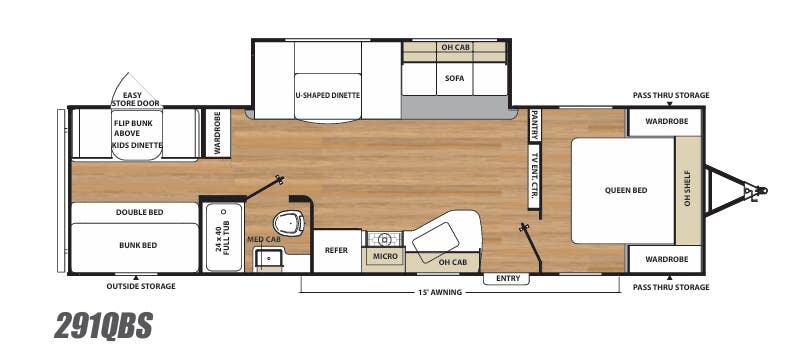 View 2017 Coachmen Catalina SBX 291QBS complete specs and manufacturer brochures