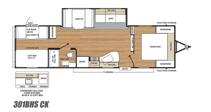 View 2017 Coachmen Catalina SBX 301BHSCK complete specs and manufacturer brochures