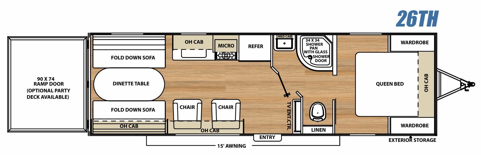 View 2017 Coachmen Catalina Trail Blazer 26TH complete specs and manufacturer brochures